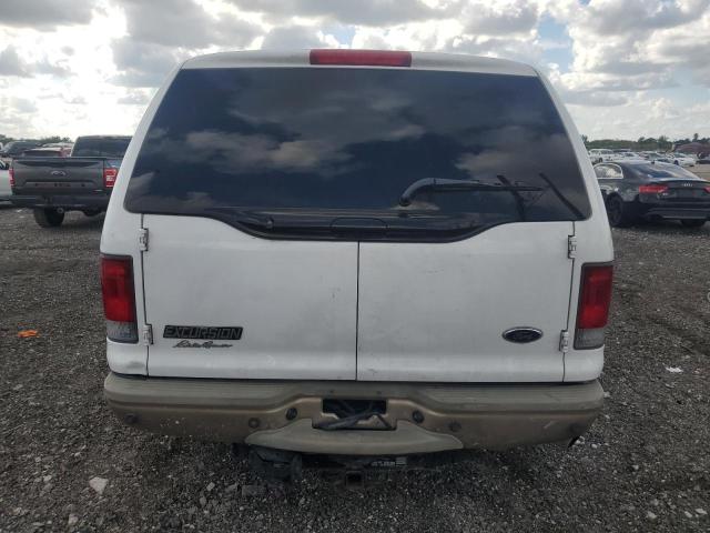 1FMNU44P65EA57625 - 2005 FORD EXCURSION EDDIE BAUER WHITE photo 6