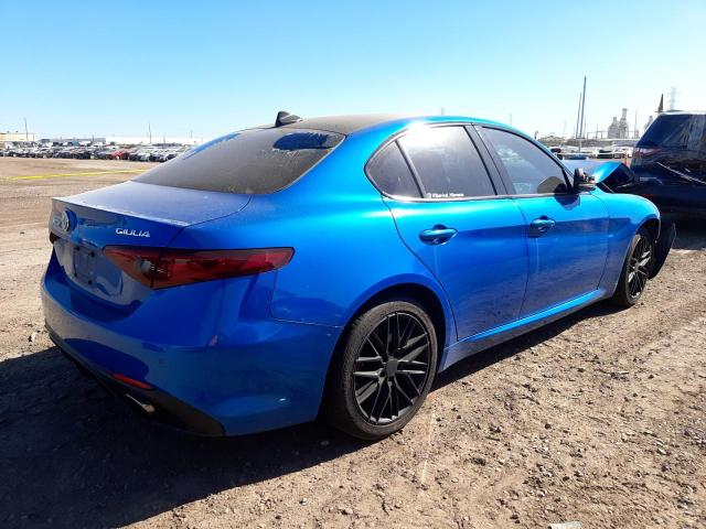 ZARFAEDN6H7558616 - 2017 ALFA ROMEO GIULIA Q4 BLUE photo 3