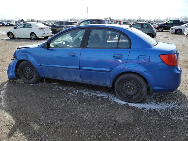 KNADH4B32A6612205 - 2010 KIA RIO LX BLUE photo 2