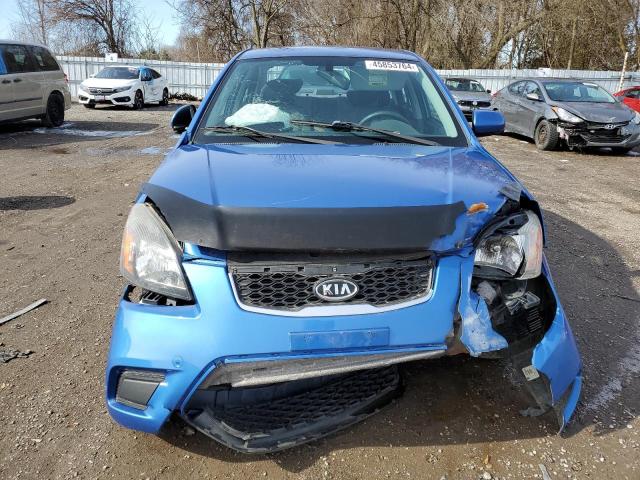 KNADH4B32A6612205 - 2010 KIA RIO LX BLUE photo 5