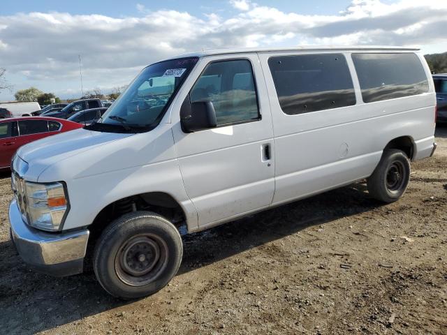 1FBNE31L78DA59136 - 2008 FORD ECONOLINE E350 SUPER DUTY WAGON WHITE photo 1