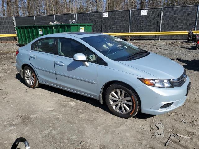 19XFB2F81CE335860 - 2012 HONDA CIVIC EX BLUE photo 4