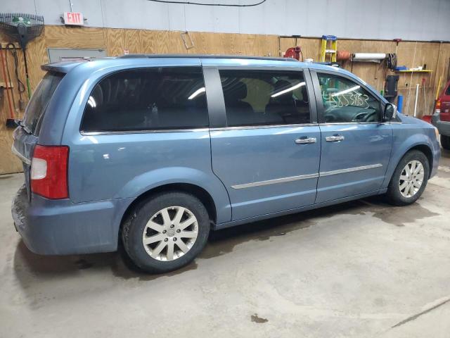 2C4RC1CG5CR210844 - 2012 CHRYSLER TOWN & COU TOURING L BLUE photo 3