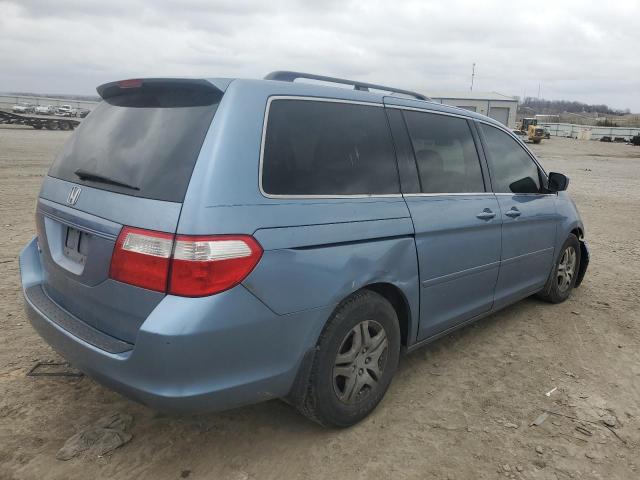 5FNRL38647B099538 - 2007 HONDA ODYSSEY EXL BLUE photo 3