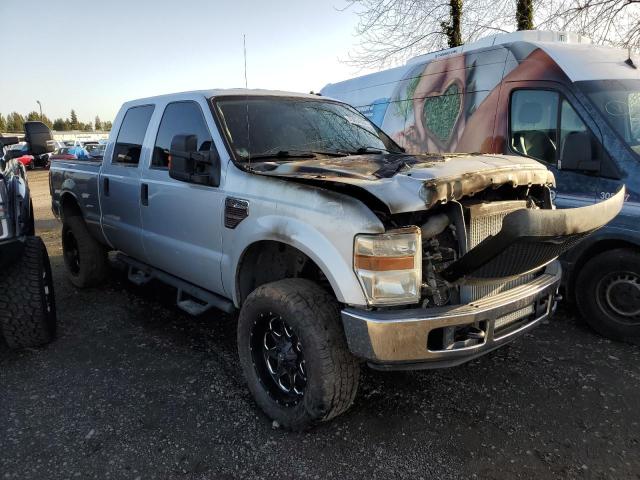 1FTWW31R18EA49276 - 2008 FORD F350 SRW SUPER DUTY SILVER photo 4