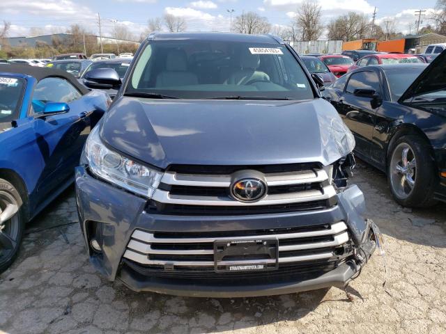 5TDJZRFH5KS998089 - 2019 TOYOTA HIGHLANDER SE BLUE photo 5