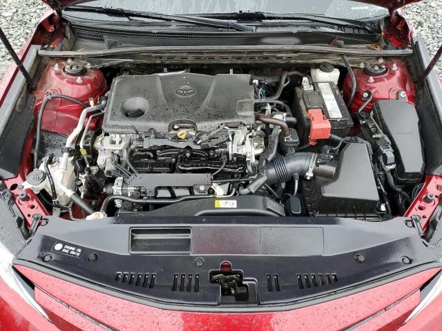 4T1B11HK9KU705307 - 2019 TOYOTA CAMRY L BURGUNDY photo 11