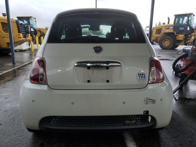 3C3CFFGE3FT749844 - 2015 FIAT 500 ELECTRIC WHITE photo 6