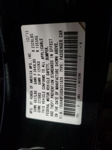 19UUA9F5XDA001826 - 2013 ACURA TL TECH CHARCOAL photo 12