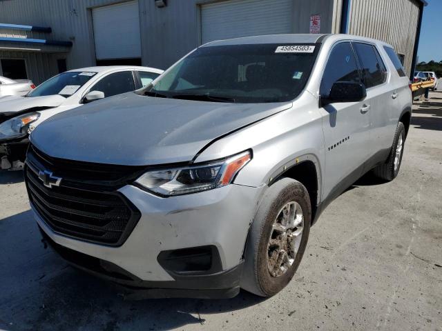 1GNERFKW9KJ262443 - 2019 CHEVROLET TRAVERSE LS SILVER photo 1