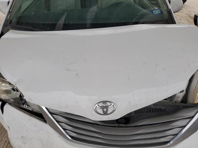 5TDYK3DC6ES484991 - 2014 TOYOTA SIENNA XLE WHITE photo 12