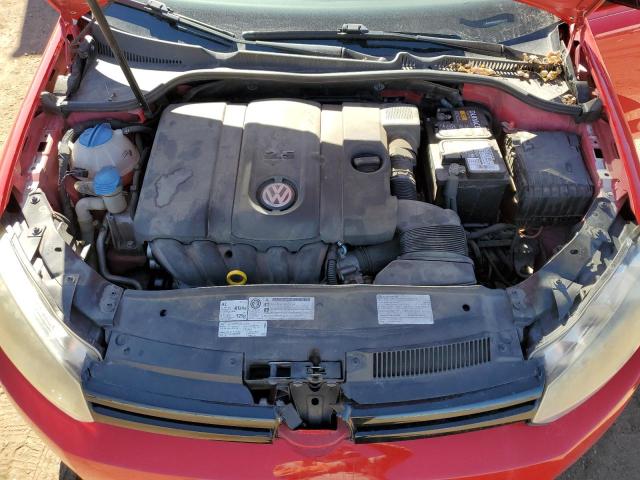 WVWDB7AJ6CW210177 - 2012 VOLKSWAGEN GOLF RED photo 11