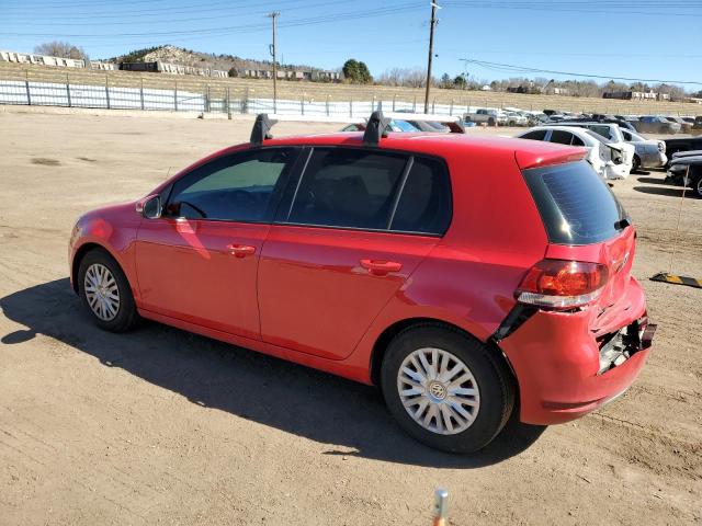WVWDB7AJ6CW210177 - 2012 VOLKSWAGEN GOLF RED photo 2