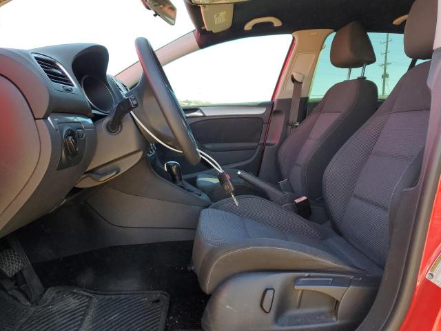 WVWDB7AJ6CW210177 - 2012 VOLKSWAGEN GOLF RED photo 7