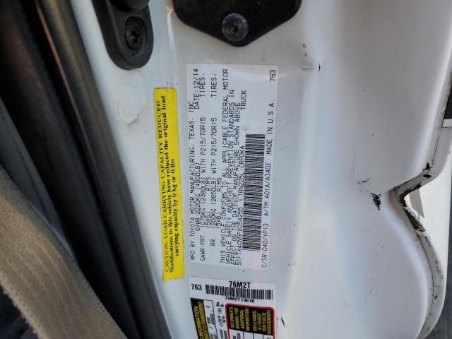 5TFTX4CN5FX054255 - 2015 TOYOTA TACOMA ACCESS CAB Ақ фото 13