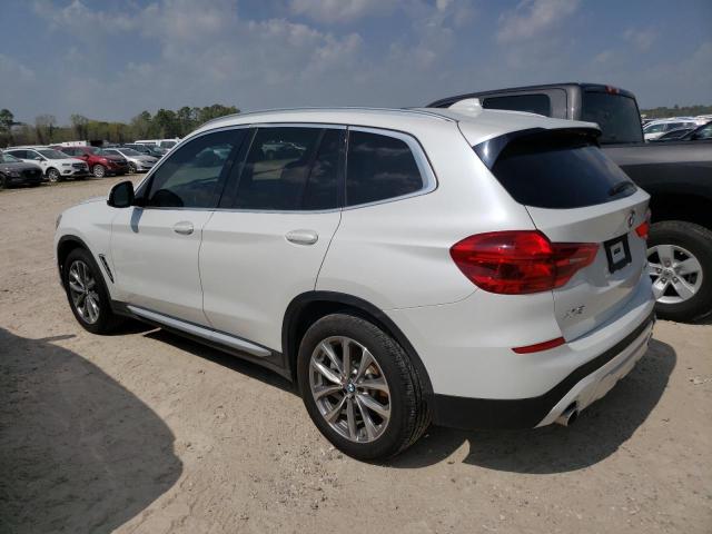 5UXTR7C57KLR51556 - 2019 BMW X3 SDRIVE30I WHITE photo 2