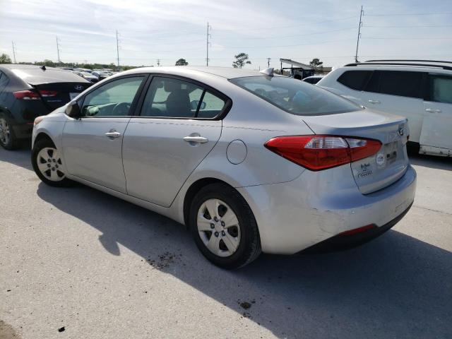 KNAFK4A6XG5445905 - 2016 KIA FORTE LX SILVER photo 2