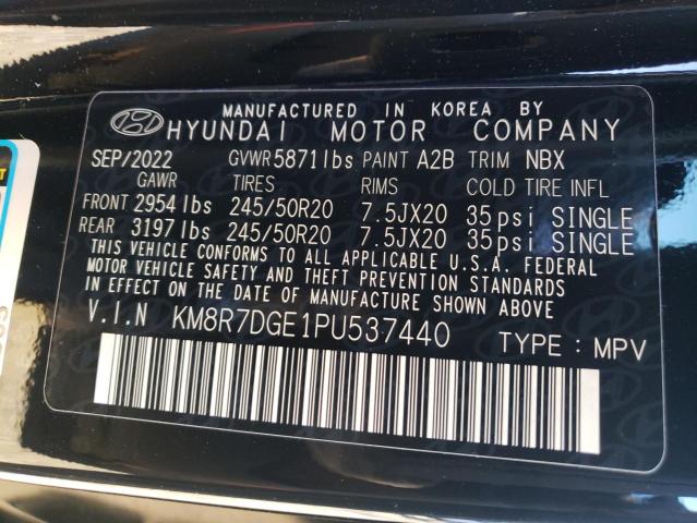 KM8R7DGE1PU537440 - 2023 HYUNDAI PALISADE CALLIGRAPHY BLACK photo 13