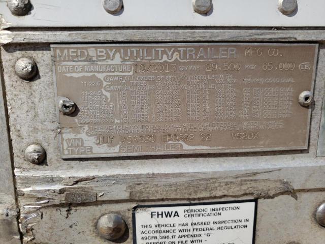 1UYVS2530EP069222 - 2014 UTILITY TRAILER WHITE photo 10