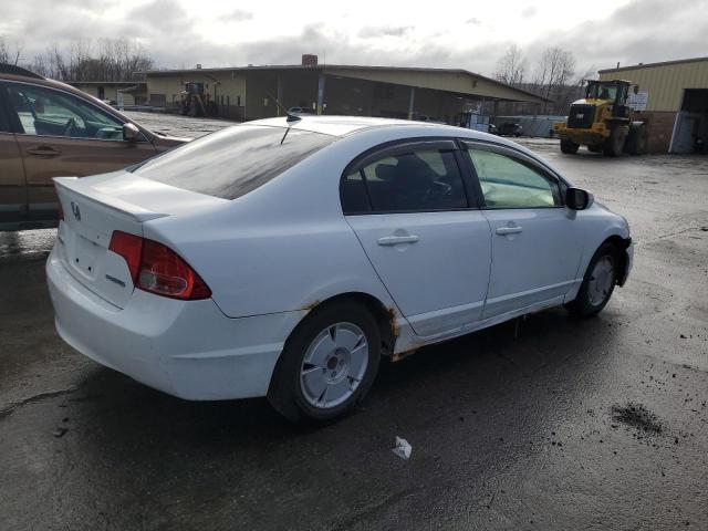 JHMFA36226S019114 - 2006 HONDA CIVIC HYBRID WHITE photo 3