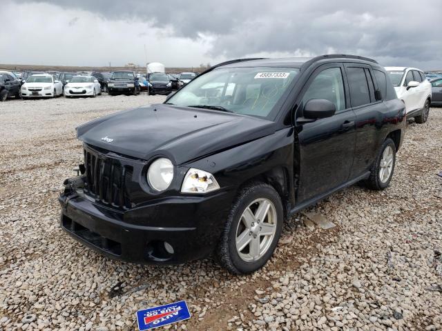 1J8FF47W47D140719 - 2007 JEEP COMPASS BLACK photo 1