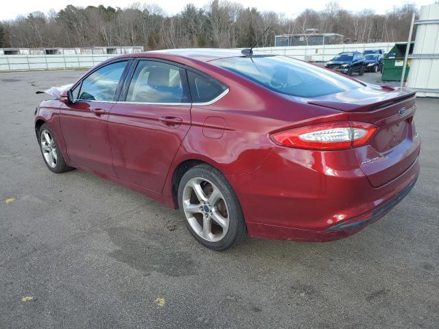 3FA6P0HR4DR337243 - 2013 FORD FUSION SE RED photo 2