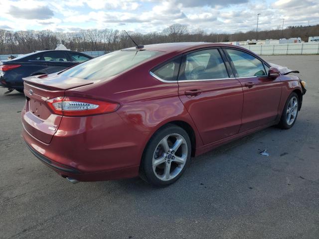 3FA6P0HR4DR337243 - 2013 FORD FUSION SE RED photo 3