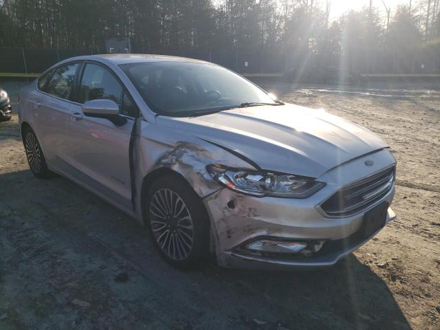 3FA6P0LU4JR160393 - 2018 FORD FUSION SE HYBRID SILVER photo 4