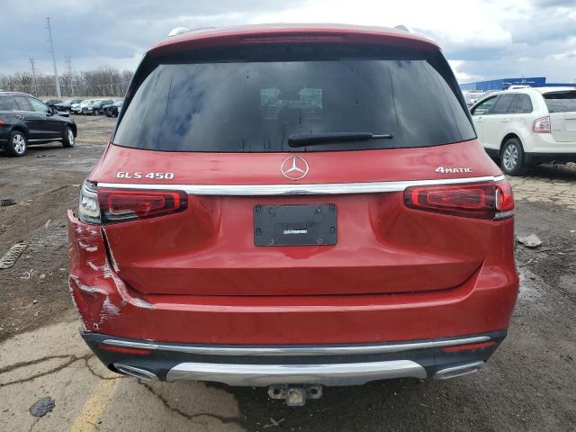 4JGFF5KE5MA435266 - 2021 MERCEDES-BENZ GLS 450 4MATIC RED photo 6