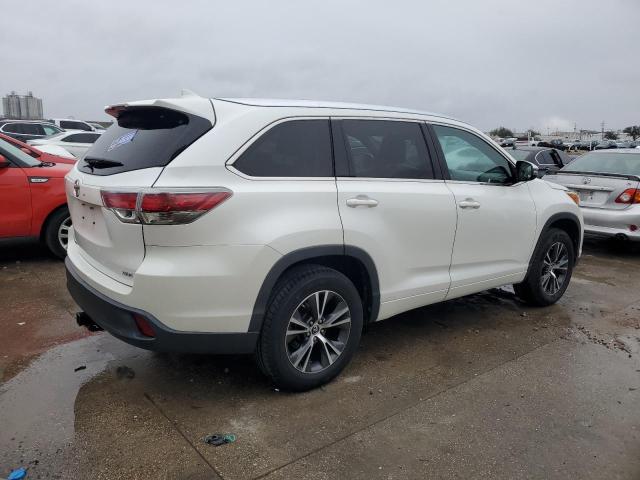 5TDKKRFH2GS152471 - 2016 TOYOTA HIGHLANDER XLE WHITE photo 3