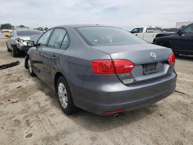 3VW2K7AJ8EM231460 - 2014 VOLKSWAGEN JETTA BASE 灰色 照片 3