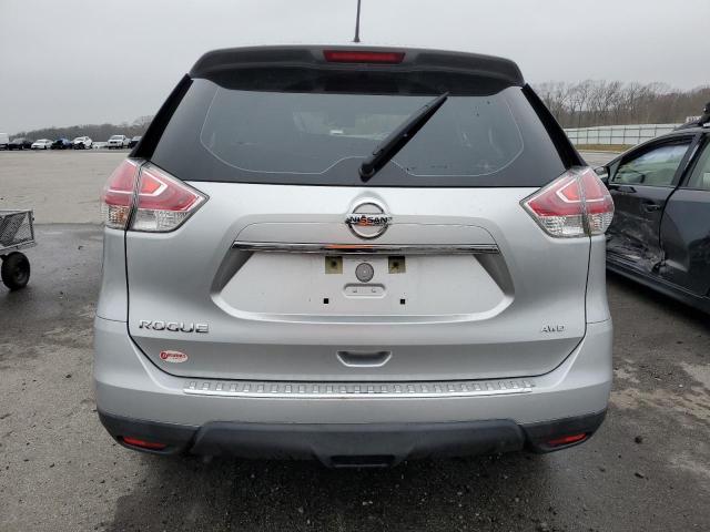 KNMAT2MV6GP660185 - 2016 NISSAN ROGUE S SILVER photo 6