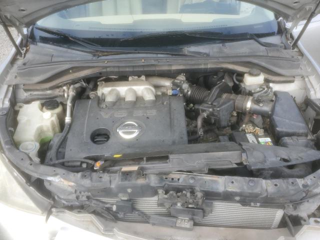 JN8AZ08T45W302876 - 2005 NISSAN MURANO SL SILVER photo 12