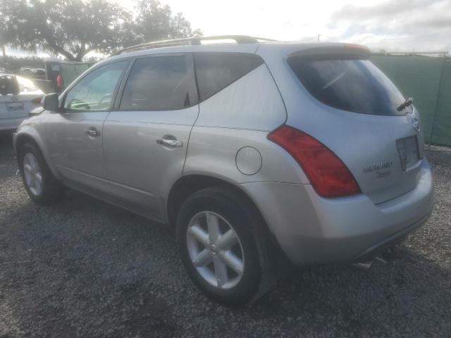 JN8AZ08T45W302876 - 2005 NISSAN MURANO SL SILVER photo 2