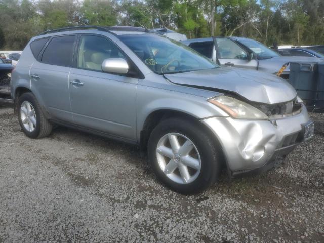 JN8AZ08T45W302876 - 2005 NISSAN MURANO SL SILVER photo 4