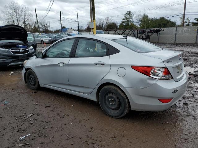 KMHCT4AEXEU739863 - 2014 HYUNDAI ACCENT GLS SILVER photo 2