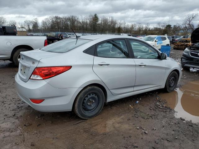 KMHCT4AEXEU739863 - 2014 HYUNDAI ACCENT GLS SILVER photo 3