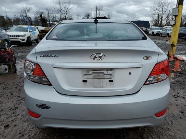 KMHCT4AEXEU739863 - 2014 HYUNDAI ACCENT GLS SILVER photo 6