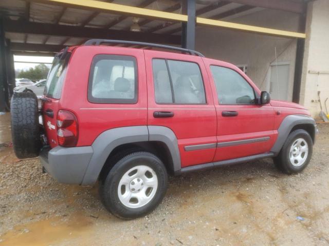 1J4GK48K45W541170 - 2005 JEEP LIBERTY SPORT RED photo 3