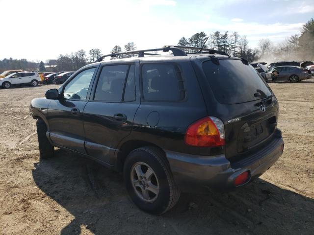 KM8SC13E24U722061 - 2004 HYUNDAI SANTA FE GLS BLACK photo 2