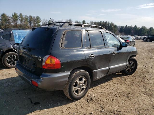 KM8SC13E24U722061 - 2004 HYUNDAI SANTA FE GLS BLACK photo 3