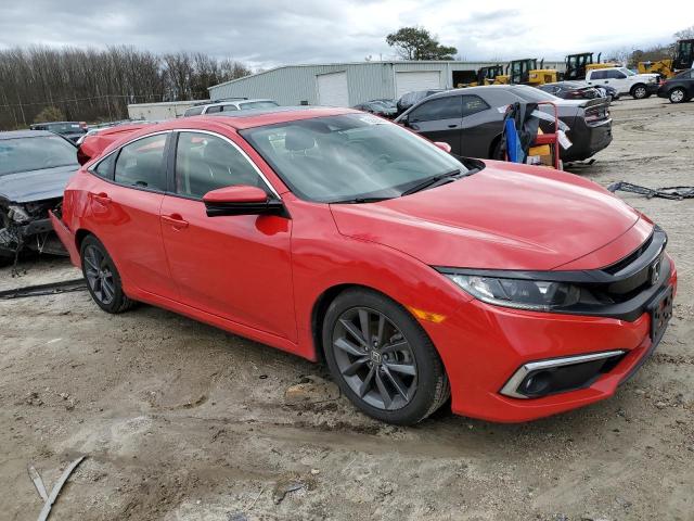 JHMFC1F3XKX005112 - 2019 HONDA CIVIC EX RED photo 4