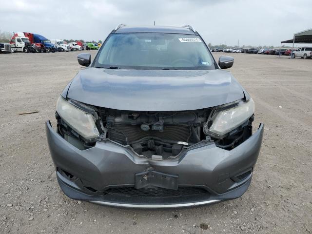 KNMAT2MT3FP552359 - 2015 NISSAN ROGUE S GRAY photo 5