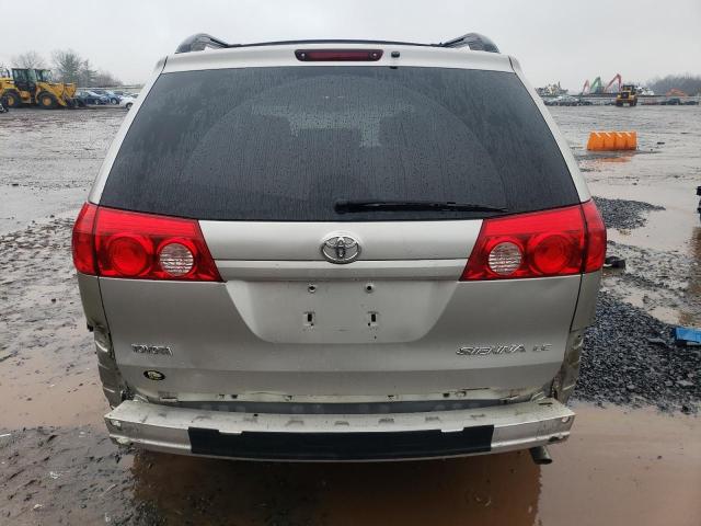 5TDZK23C98S104742 - 2008 TOYOTA SIENNA CE SILVER photo 6