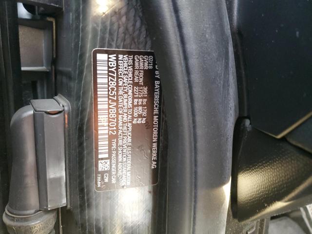 WBY7Z8C57JVB87012 - 2018 BMW I3 S REX შავი ფოტო 13