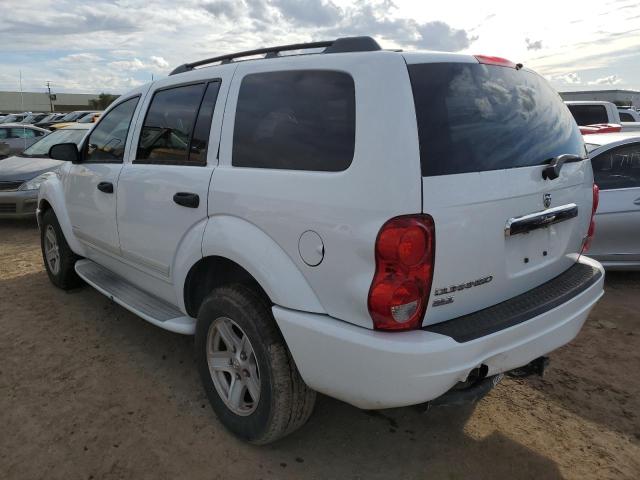 1D8HD48D55F624016 - 2005 DODGE DURANGO SLT WHITE photo 2