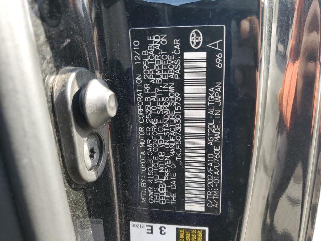 JTKJF5C73B3015739 - 2011 TOYOTA SCION TC შავი ფოტო 13