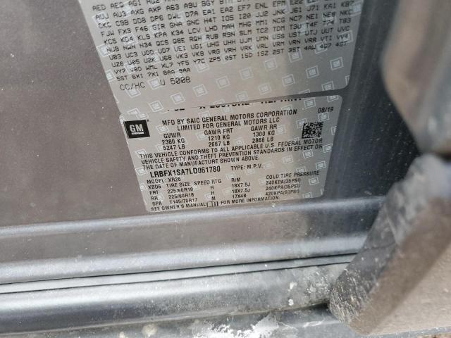 LRBFX1SA7LD061780 - 2020 BUICK ENVISION PREFERRED SILVER photo 13