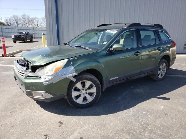 4S4BRBAC8C1265634 - 2012 SUBARU OUTBACK 2.5I GREEN photo 1