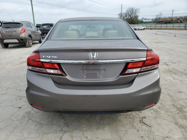 19XFB2F51DE061647 - 2013 HONDA CIVIC LX GRAY photo 6